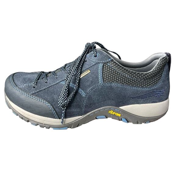 Dansko Women’s Paisley Blue Suede Lace Up Walking Sneakers Size 39 US 8 Wide - Picture 3 of 11